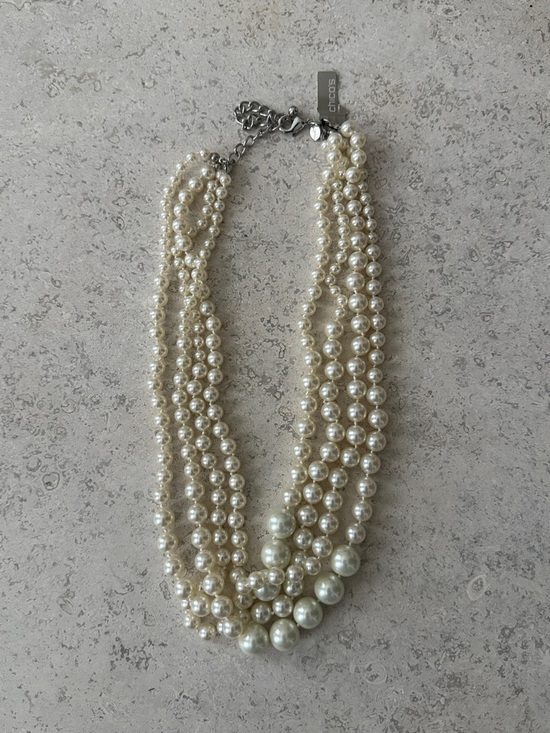 Chico's Jewelry - Chico's Cream Multi-Strand Faux Pearl Necklace